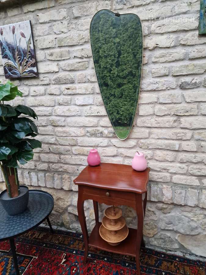 Vintažinis mid century asimetrinis veidrodis - nuotraukos Nr. 21