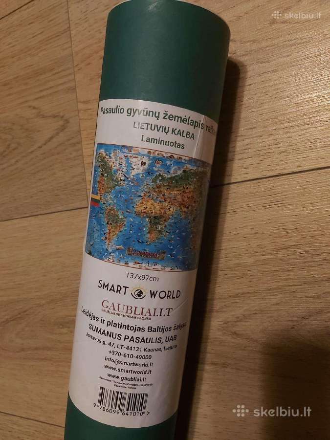 Naujas pasaulio žemėlapis vaikams
