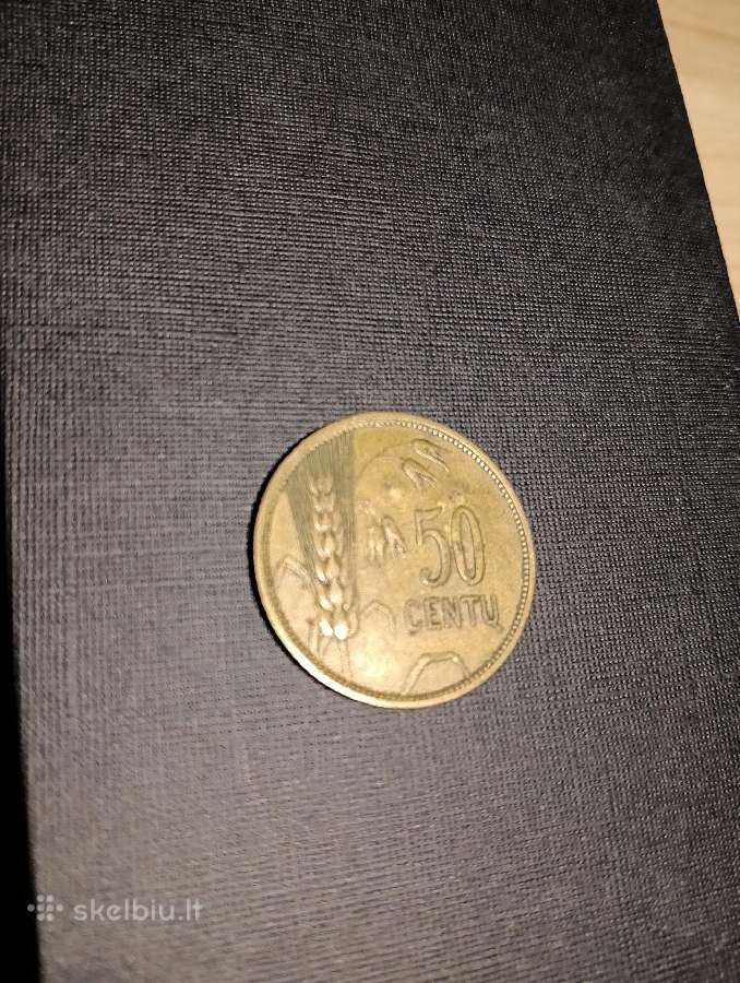 50 centų. 1925 m. Smetoniška moneta. - nuotraukos Nr. 3