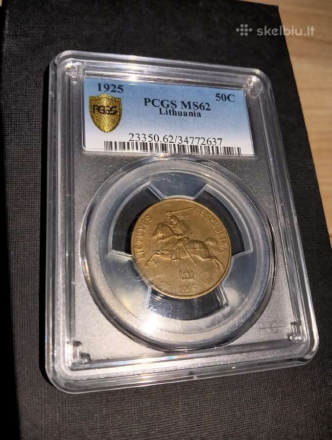50 centų 1925 Lt Pcgs Ms62 - nuotraukos Nr. 2