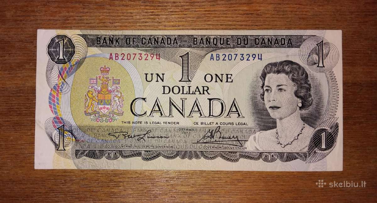 Kanados 1 $ banknotas
