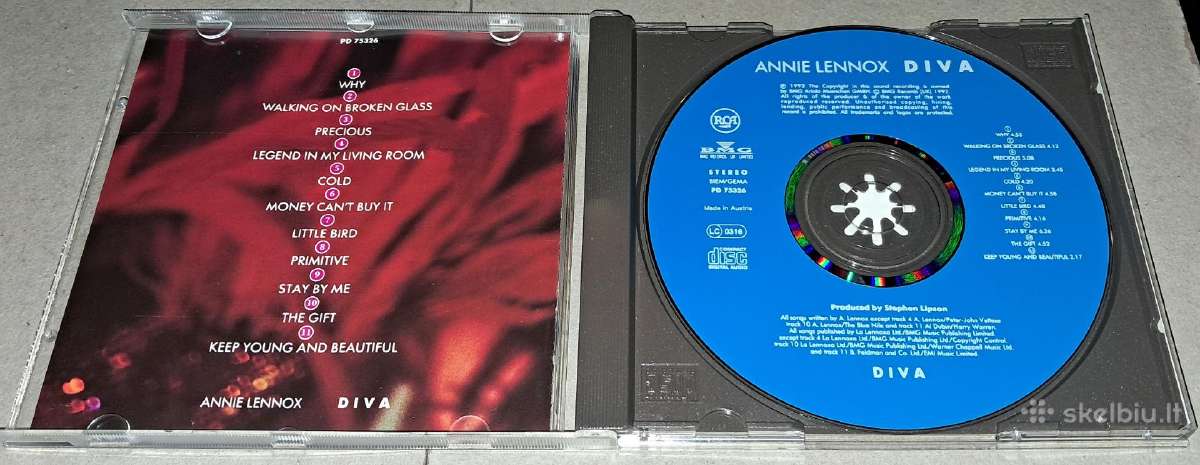 Annie Lennox – Diva (Audio CD) - nuotraukos Nr. 3