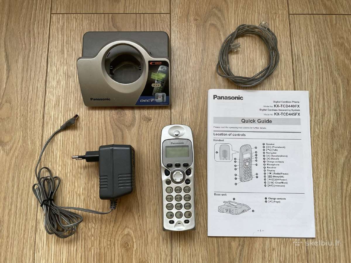 Belaidis telefono aparatas Panasonic - 10 Eur - nuotraukos Nr. 2