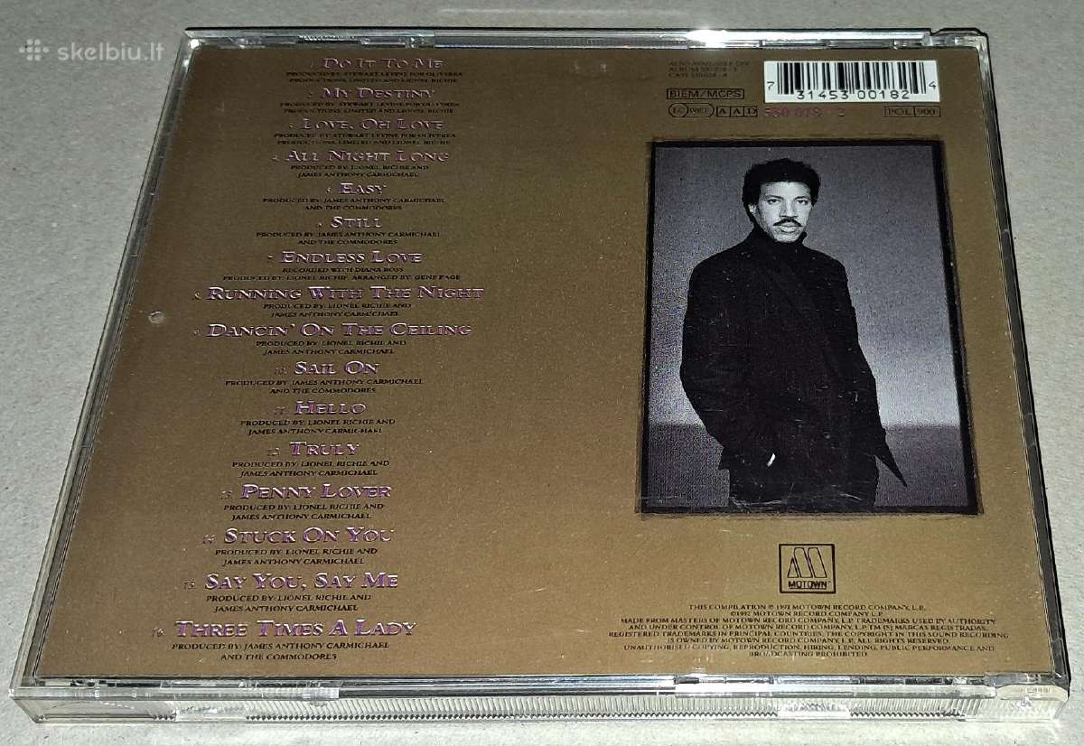 Lionel Richie – Back To Front (Audio CD) - nuotraukos Nr. 2