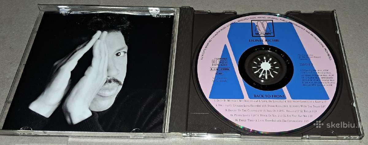Lionel Richie – Back To Front (Audio CD) - nuotraukos Nr. 3