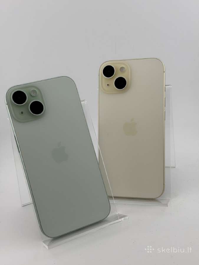 iPhone 15 128gb naudoti kaip nauji-