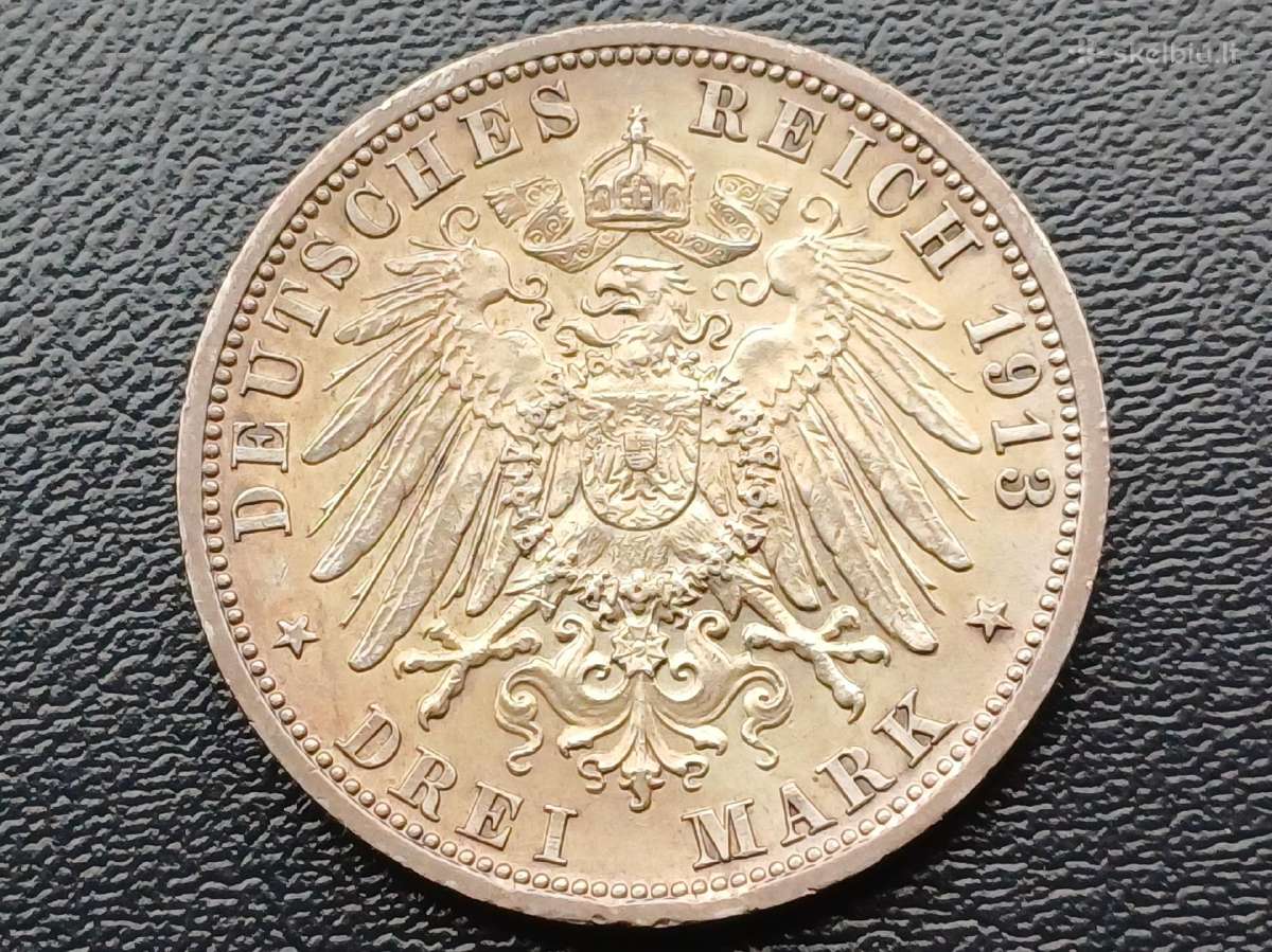 3 markes 1913m. Sidabras 900