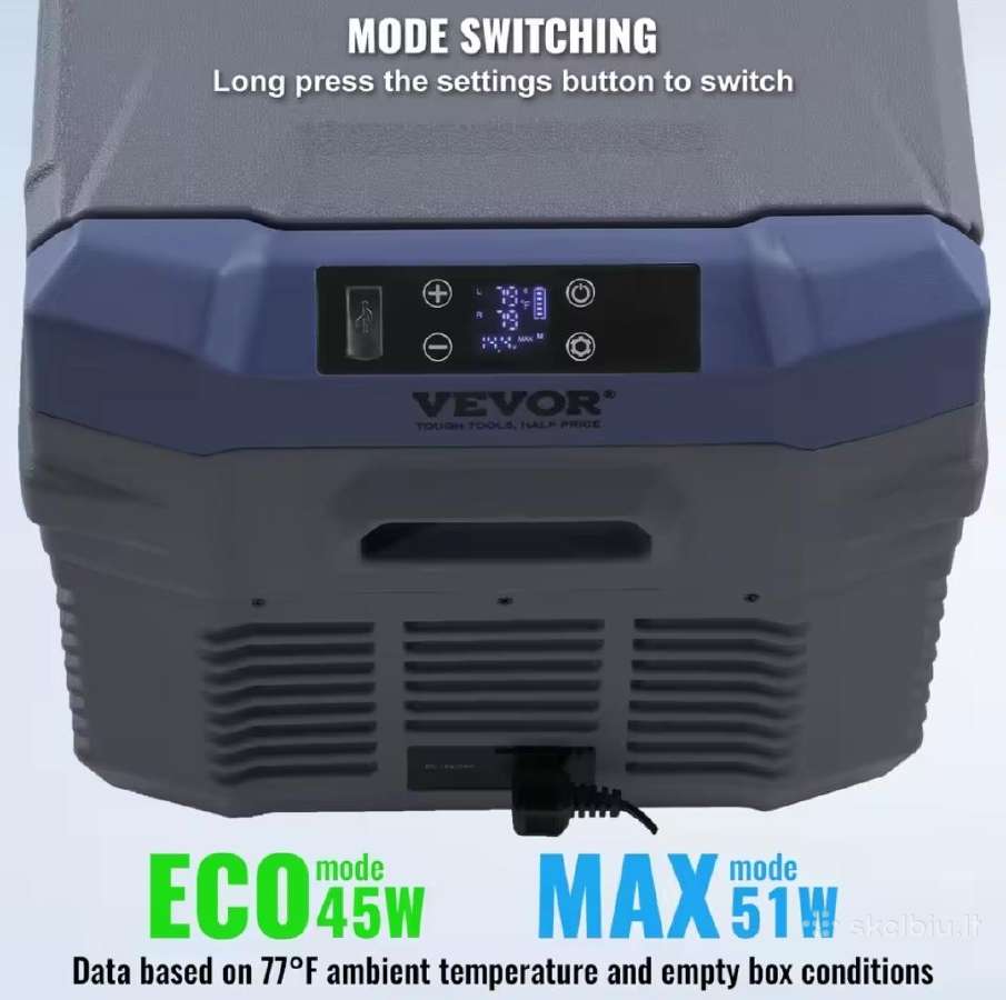 Vevor dviejų zonų iki -20c, 25,32,40 ltr. 12/24 V - nuotraukos Nr. 2