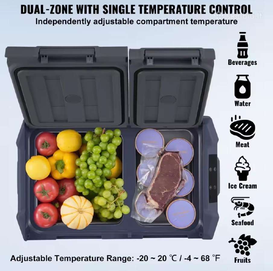 Vevor dviejų zonų iki -20c, 25,32,40 ltr. 12/24 V - nuotraukos Nr. 8
