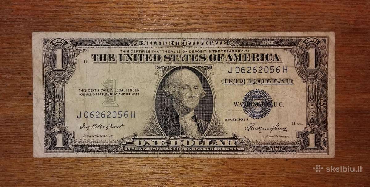 JAV 1 $ banknotas