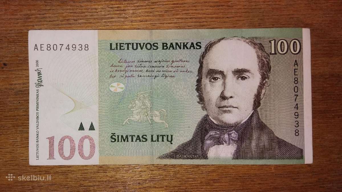 Lietuvos 100 litu banknotas
