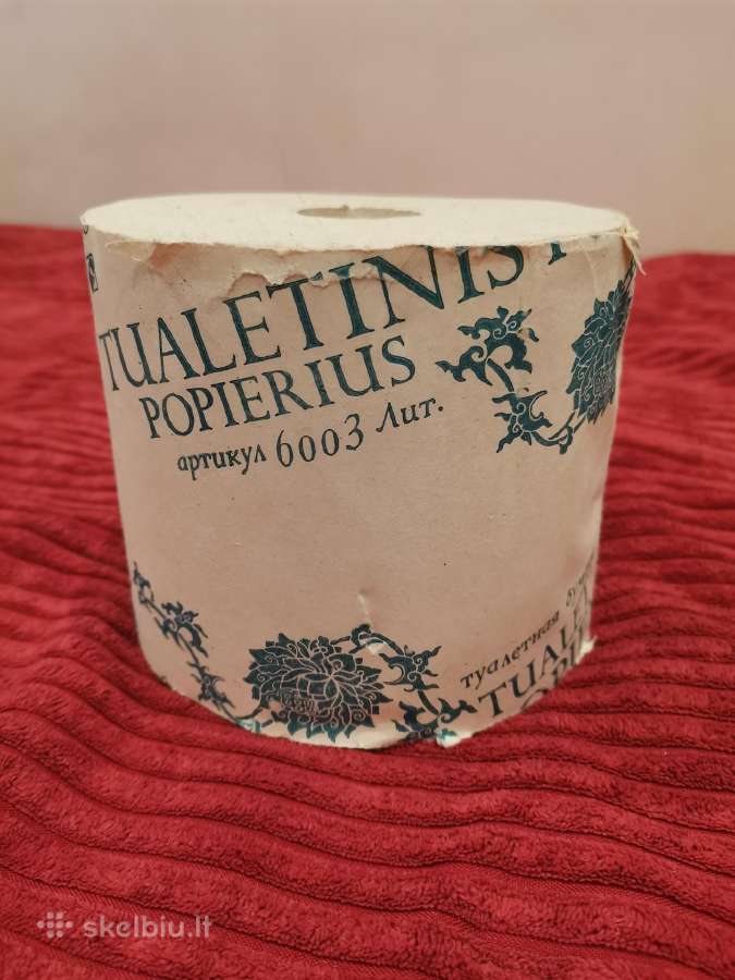 Komunistinės Lietuvos laikų tualetinis popierius