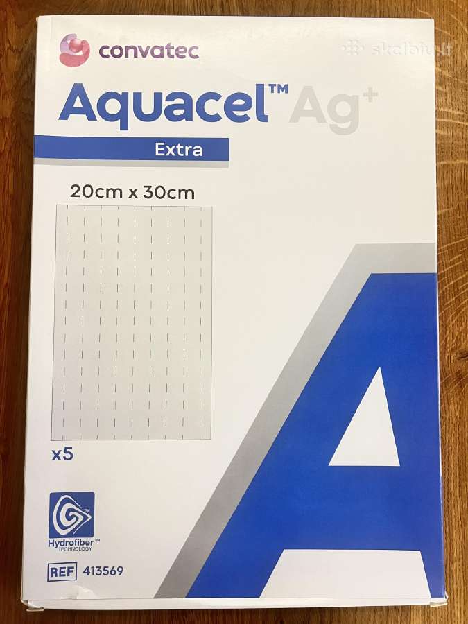 Mepilex Ag ir Aquacel Ag+ pleistrai