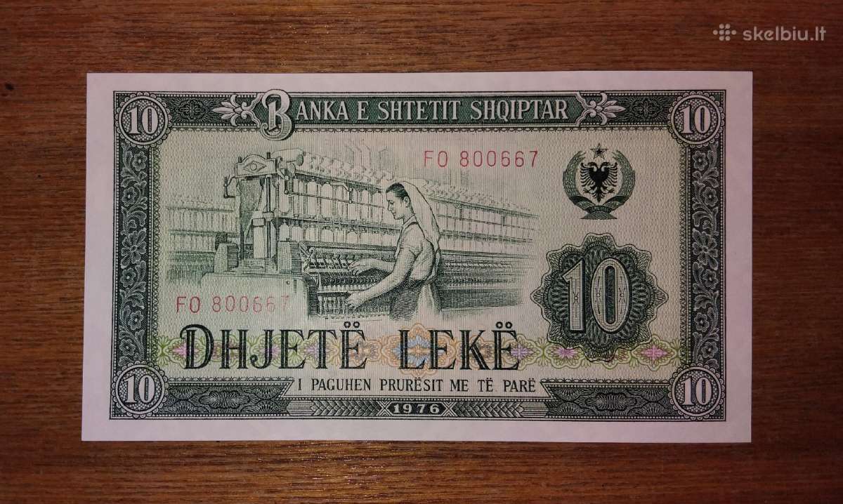 Albanijos 10 leke banknotas - nuotraukos Nr. 2