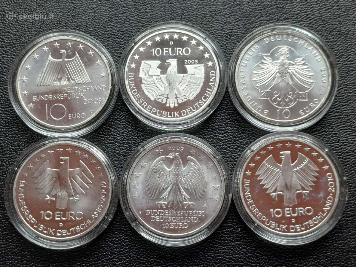 10 eurų Vokietija 18g. sidabras 925 unc. - nuotraukos Nr. 2