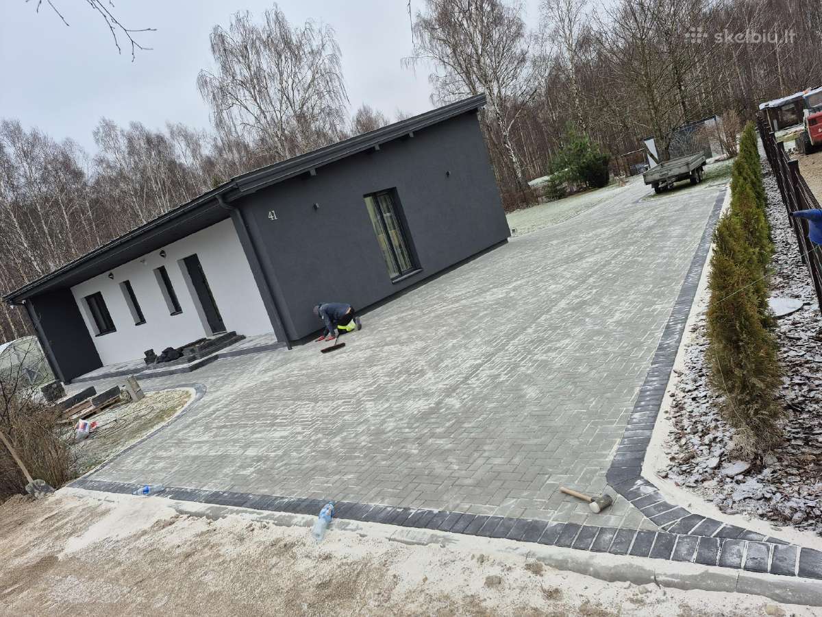 Trinkeliu klojimas ir gerbūvio darbai bobcat49 - nuotraukos Nr. 24