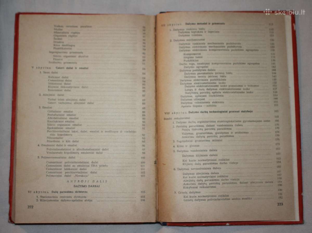 Statybinio dažymo vadovas knyga 1975 m. - nuotraukos Nr. 2