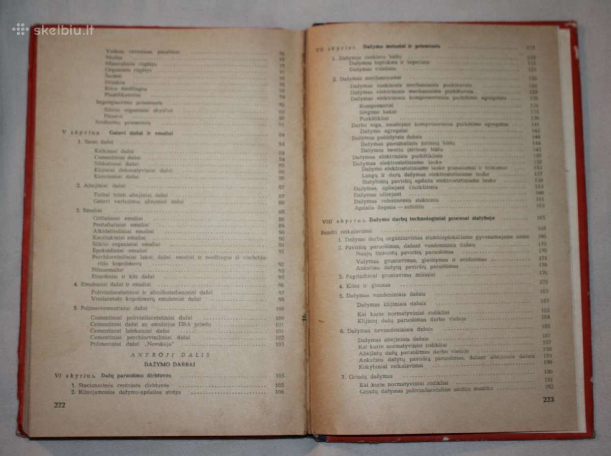 Statybinio dažymo vadovas knyga 1975 m. - nuotraukos Nr. 4