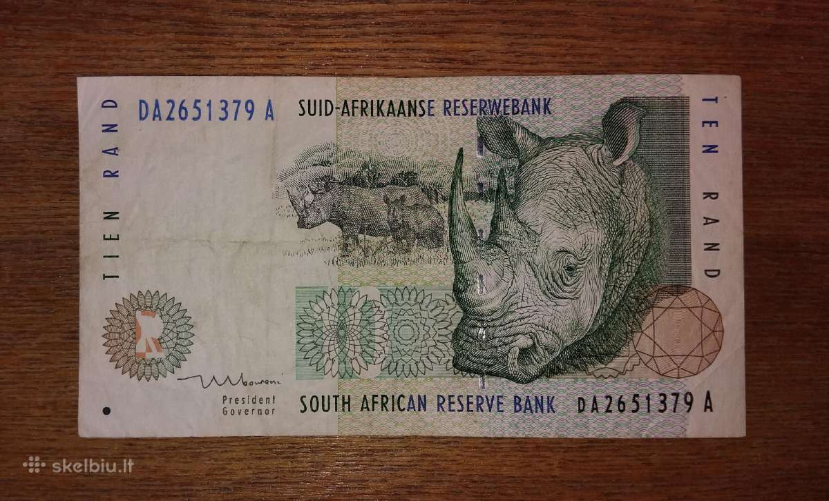 Pietų Afrikos 10 rand banknotas