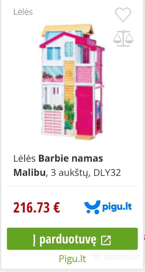 Lėlių namas Barbie Malibu, 3 aukštų - nuotraukos Nr. 8