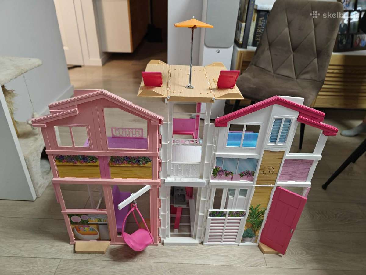 Lėlių namas Barbie Malibu, 3 aukštų - nuotraukos Nr. 3
