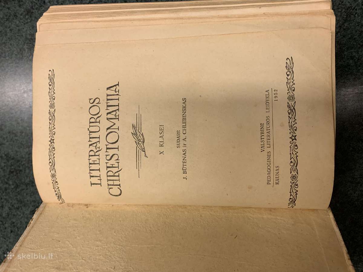 Literatūros chrestomatija 1962m leidimo - nuotraukos Nr. 6