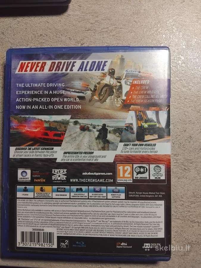The Crew Ultimate Edition Ps4. - nuotraukos Nr. 6
