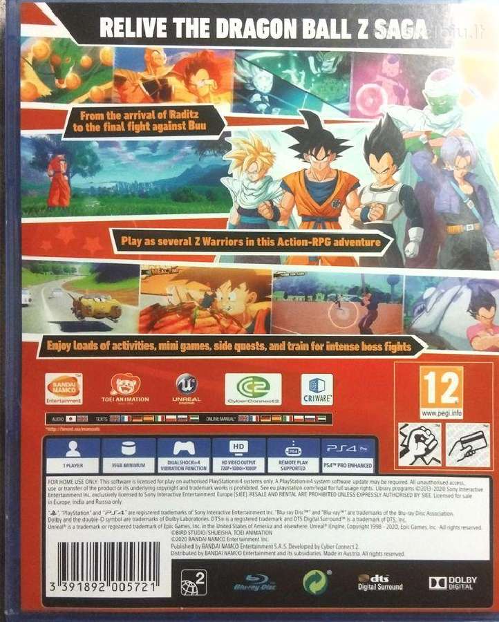 Drago Ball Z: Kakarot Ps4 - nuotraukos Nr. 5