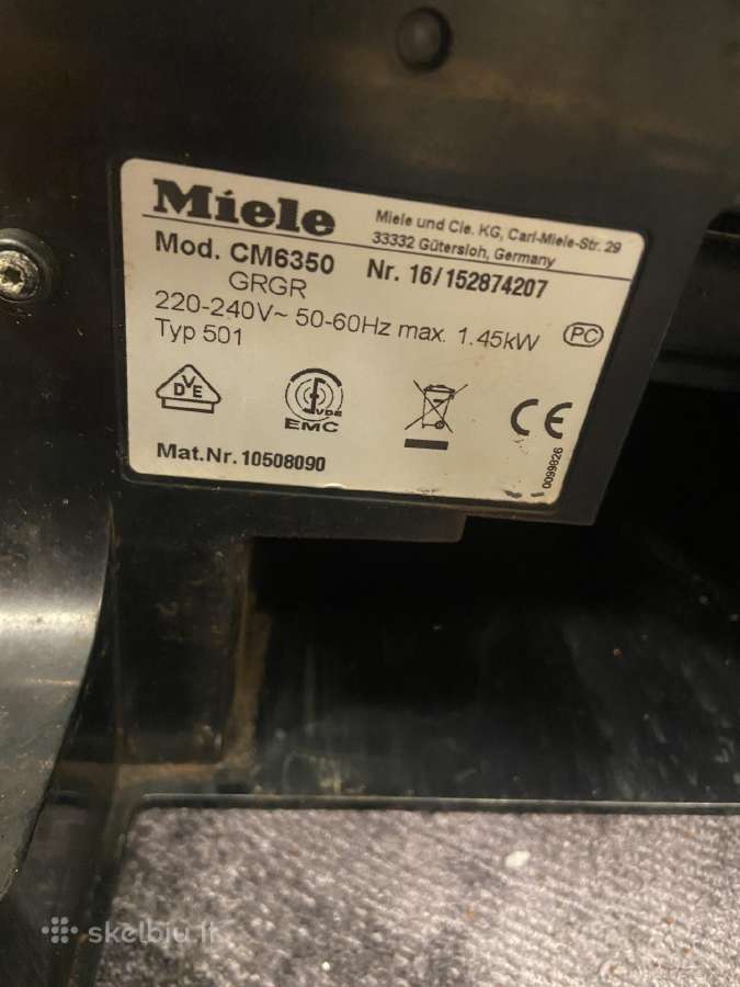 Kavos aparatas "Miele" Cm6350 dalims - nuotraukos Nr. 3