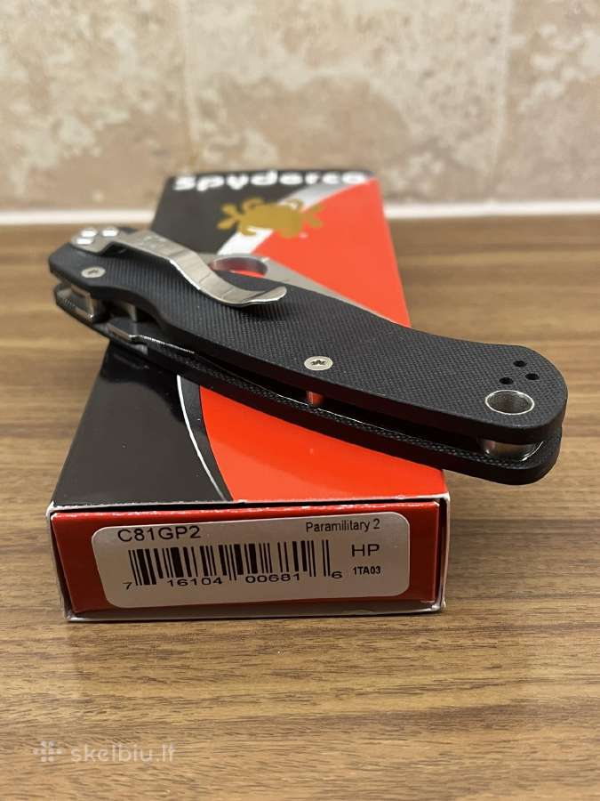 Spyderco Paramilitary 2 originalus - nuotraukos Nr. 5
