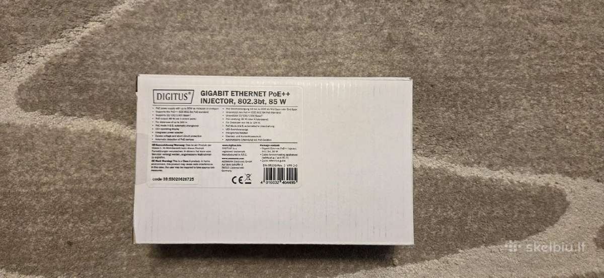 Digitus Gigabit Poe++ Injector 85w