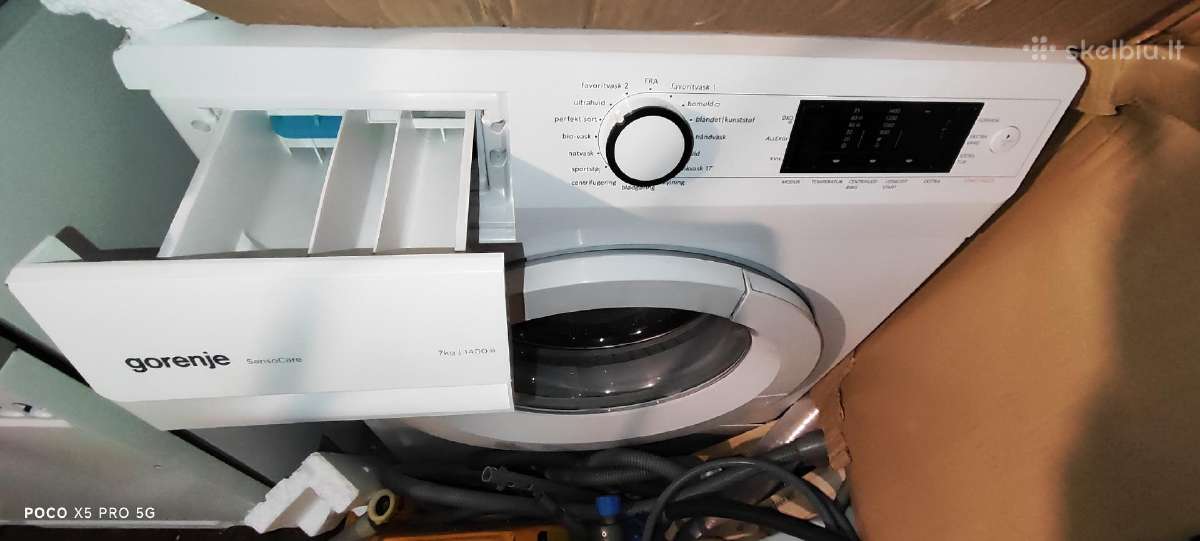 Gorenje 6kg 1400aps/min Mazo Gylio 45cm - nuotraukos Nr. 7