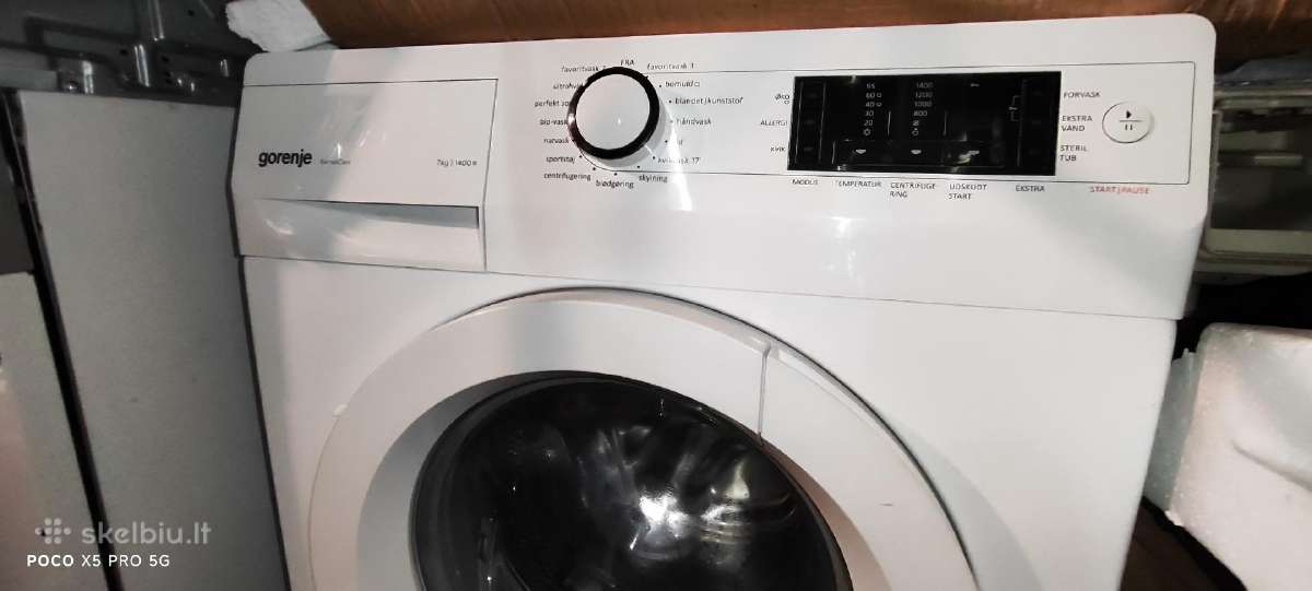 Gorenje 6kg 1400aps/min Mazo Gylio 45cm - nuotraukos Nr. 8