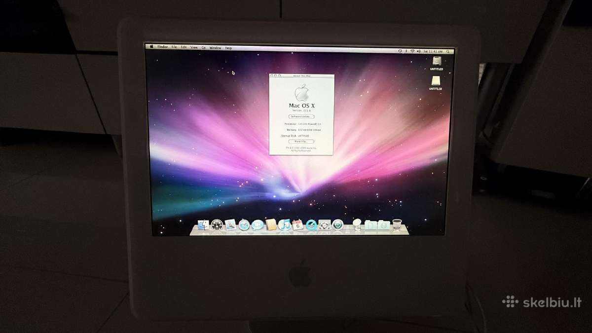 Apple iMac G5 17 (Powerpc) su originalia deze - nuotraukos Nr. 8