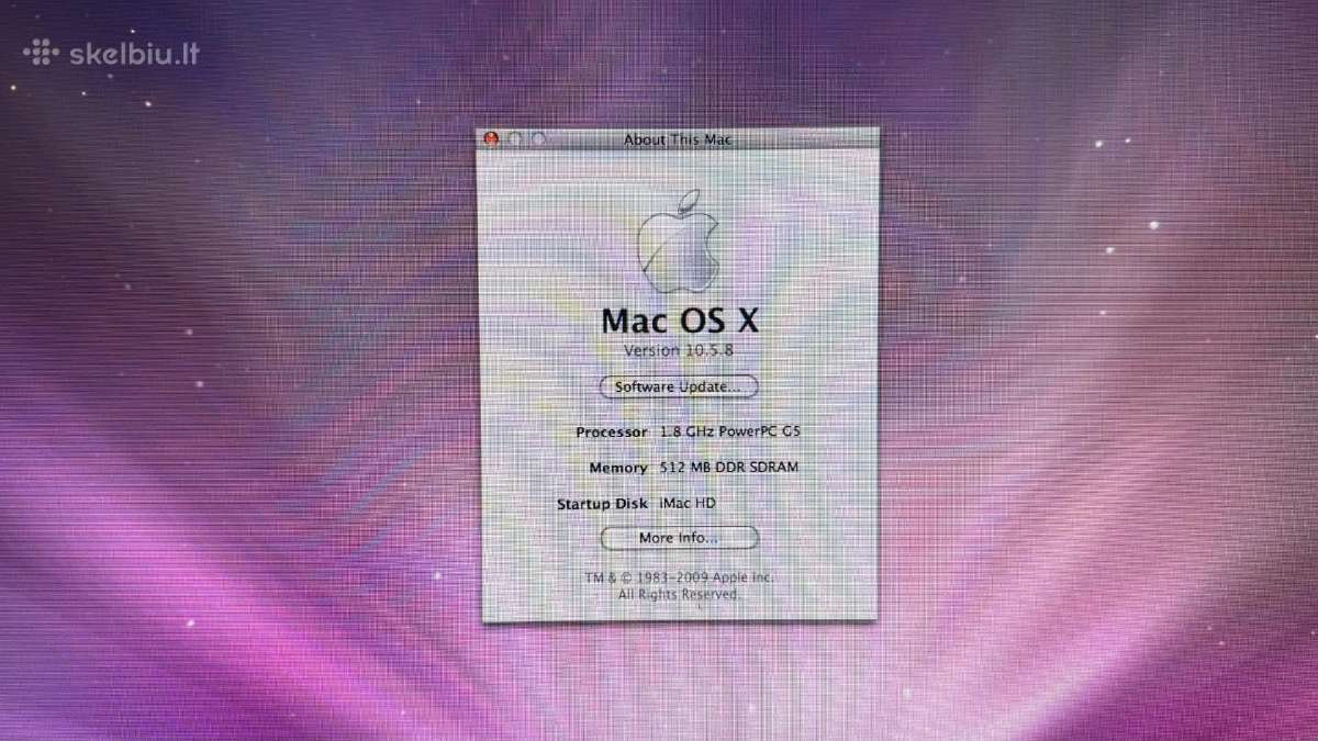 Apple iMac G5 20 (Powerpc) - nuotraukos Nr. 8