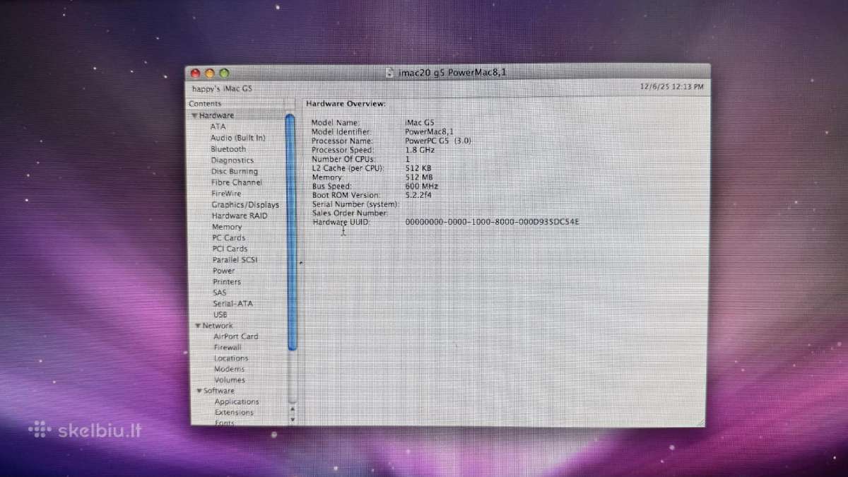 Apple iMac G5 20 (Powerpc) - nuotraukos Nr. 9
