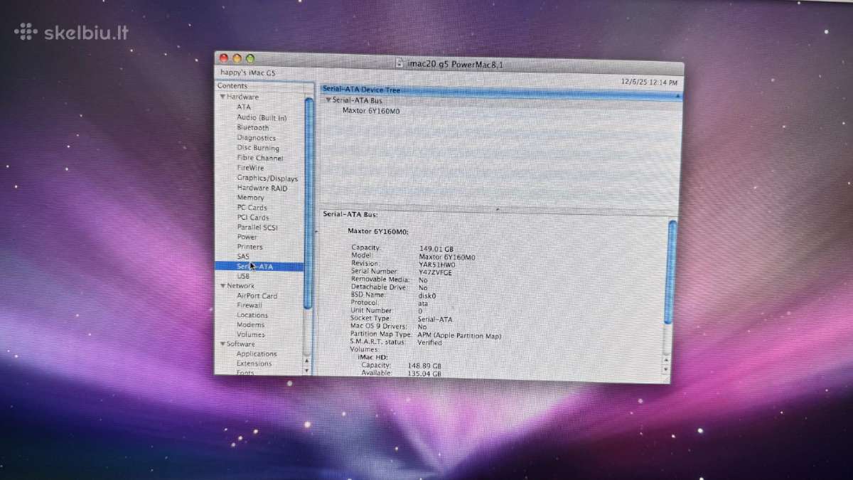 Apple iMac G5 20 (Powerpc) - nuotraukos Nr. 10