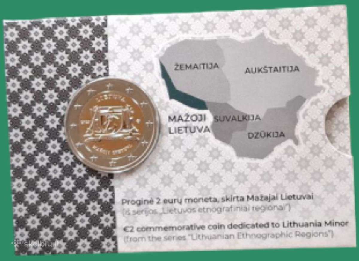 Lietuva, proginiai 2 eurai Mažoji Lietuva, 2025 m.