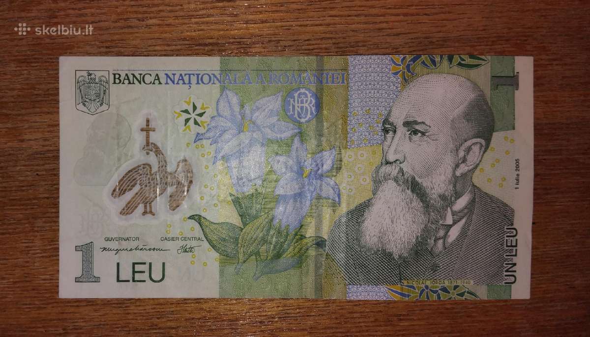 Rumunijos 1 leu banknotas - nuotraukos Nr. 2