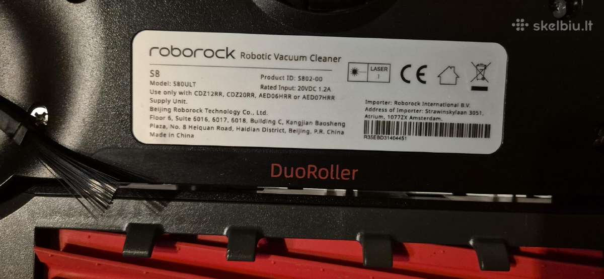 Naujas, nenaudotas robotas Roborock S8 - nuotraukos Nr. 3
