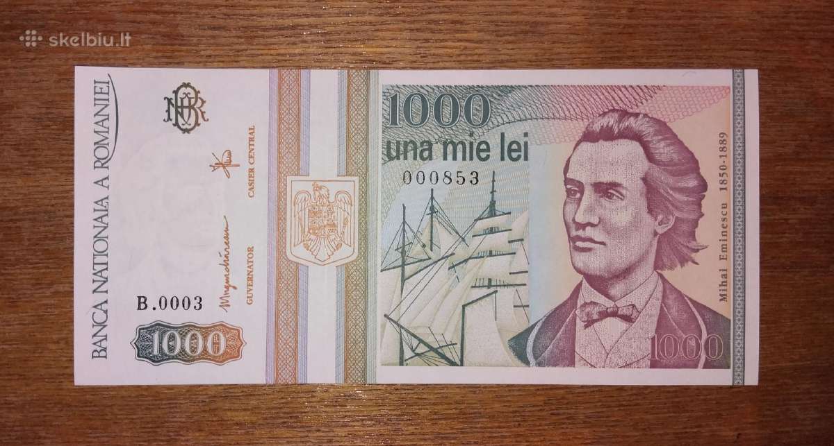 Rumunijos 1000 lei banknotas
