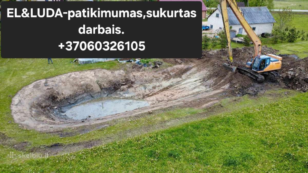 Tvenkiniu kasimas ilgastreliu plačiavikšriu 17m st - nuotraukos Nr. 2