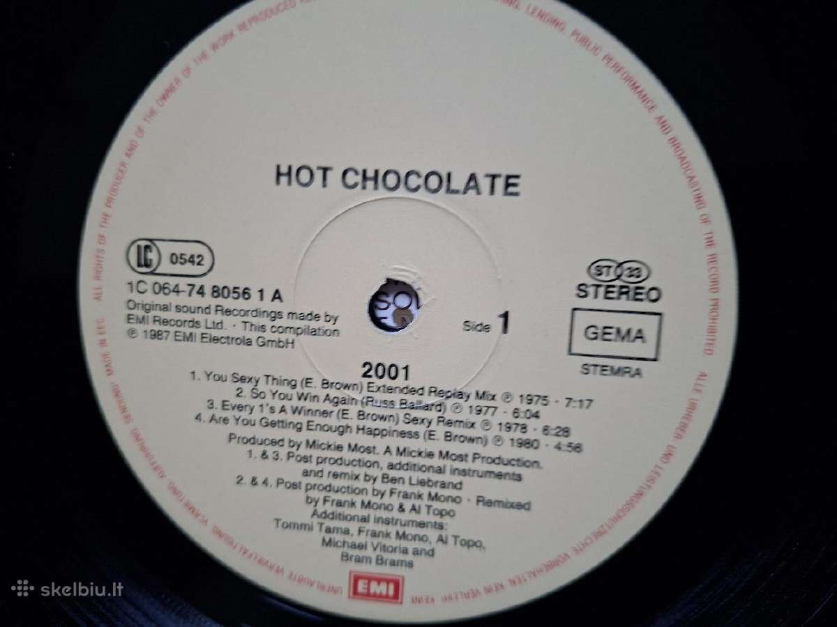 Hot Chocolate 1987 “2001 - nuotraukos Nr. 3