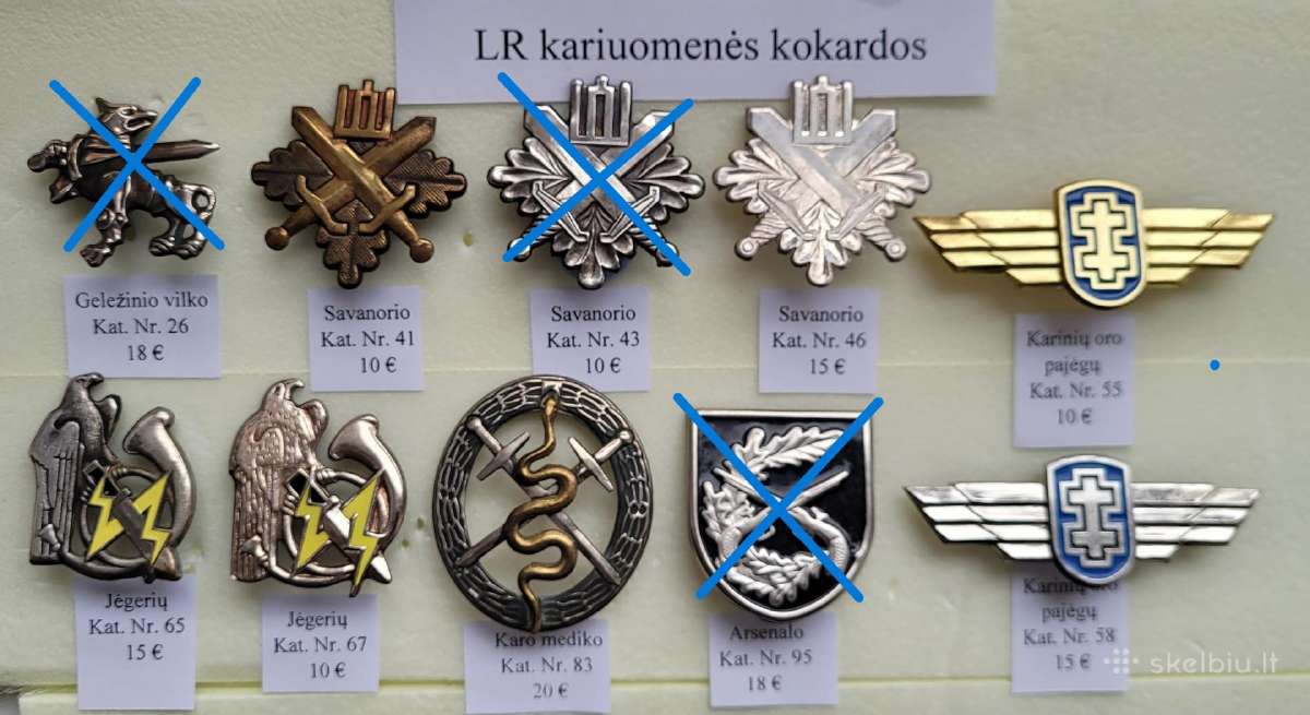 Lietuvos kariuomenės kokardos