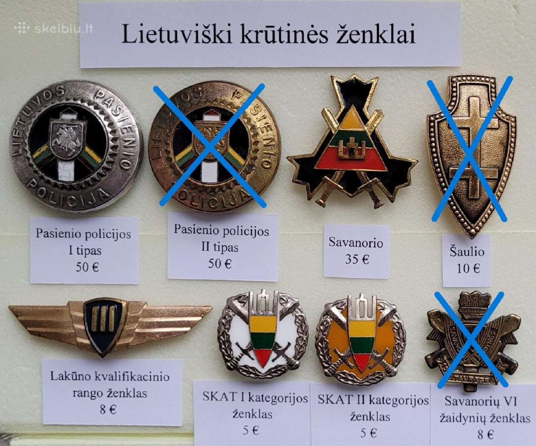 Lietuviški krūtinės ženklai
