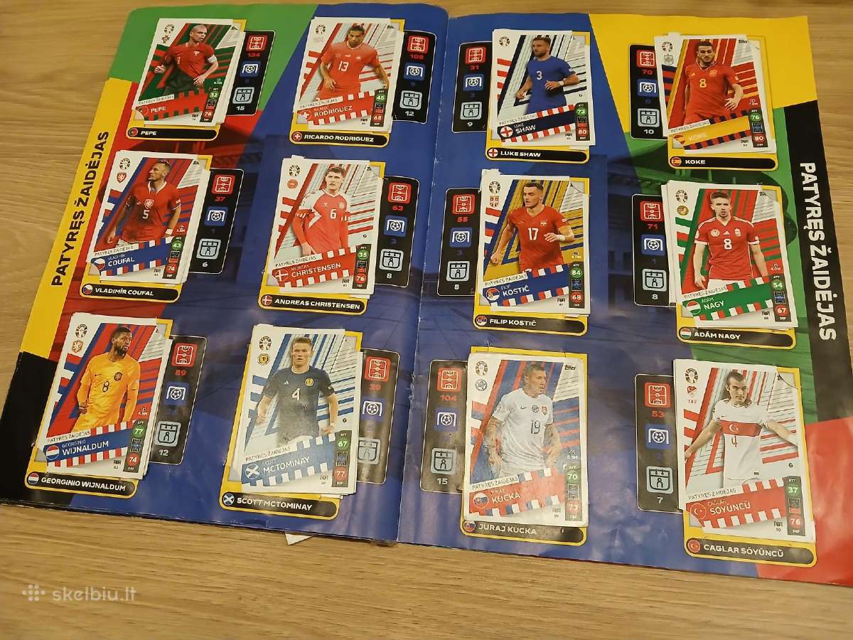 Lidl Uefa Euro 2024 futbolinkų kortelių kolekcija - nuotraukos Nr. 2