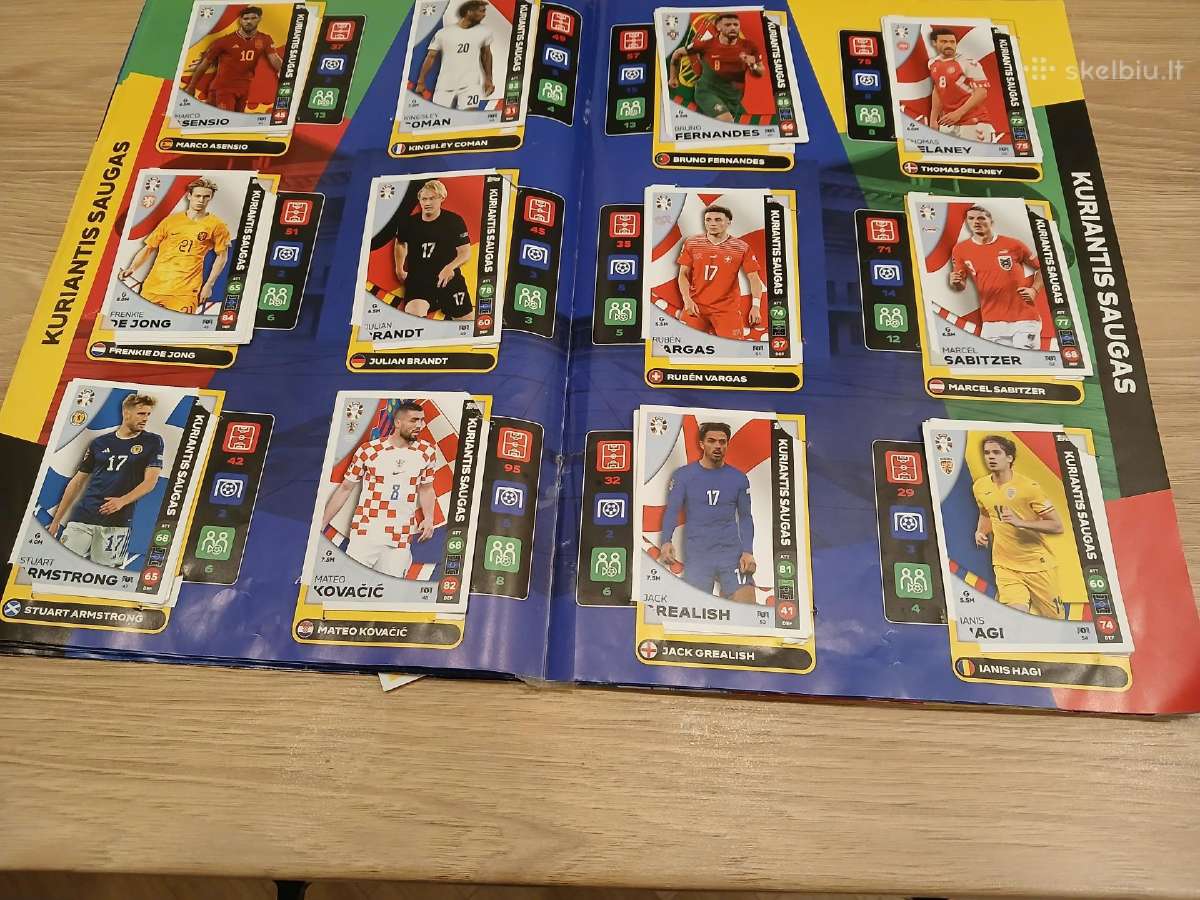 Lidl Uefa Euro 2024 futbolinkų kortelių kolekcija - nuotraukos Nr. 3