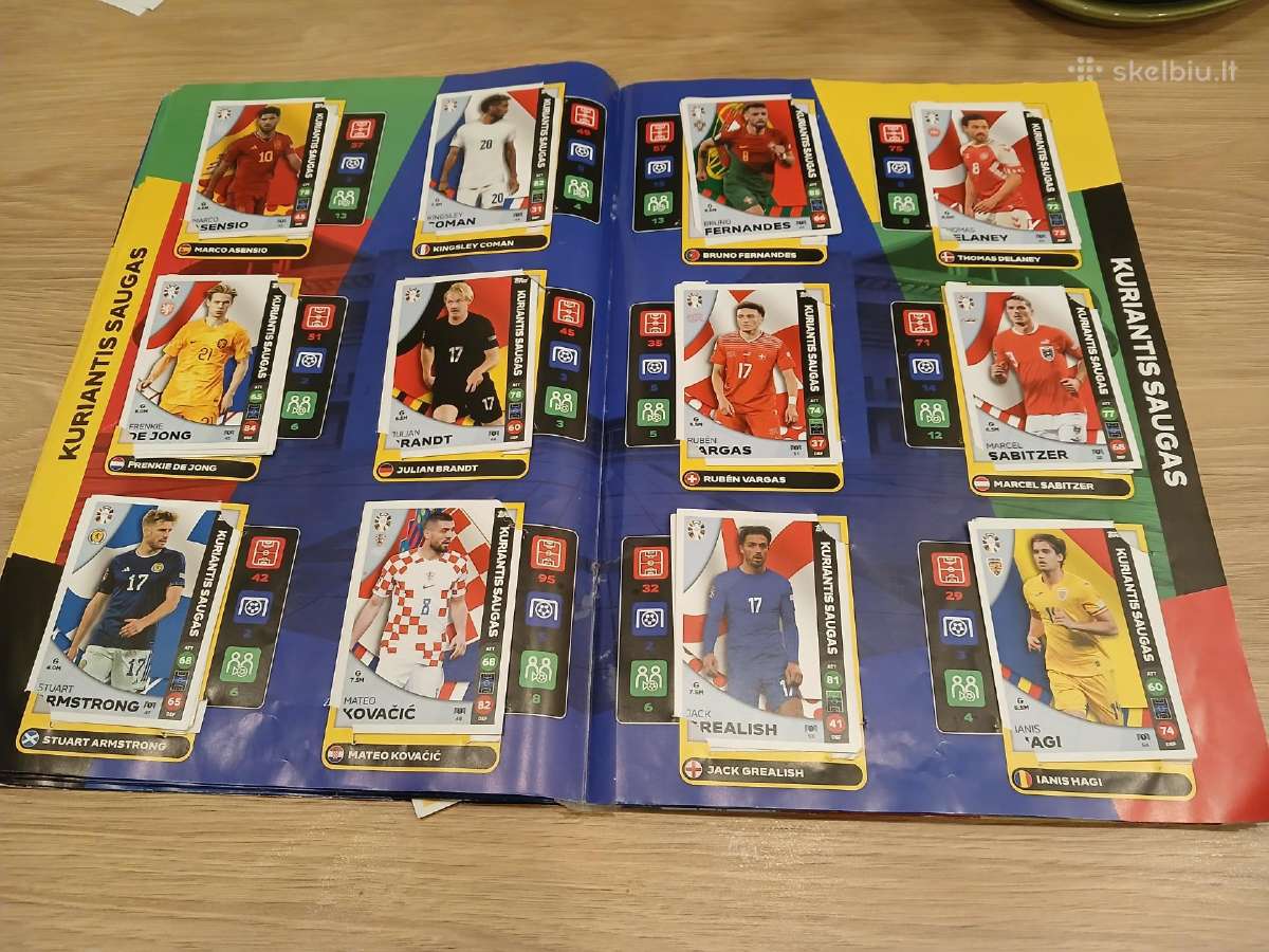 Lidl Uefa Euro 2024 futbolinkų kortelių kolekcija - nuotraukos Nr. 4