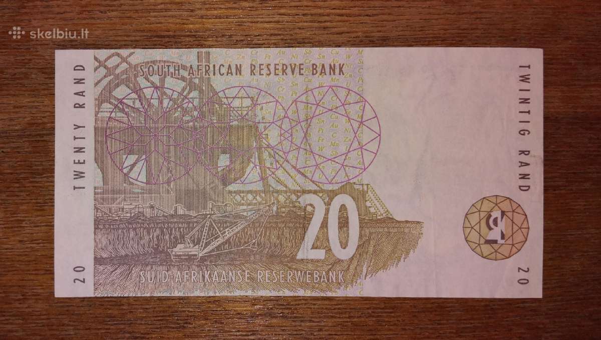 Pietų Afrikos 20 rand banknotas - nuotraukos Nr. 2