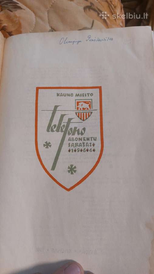 Kauno telefonu knyga 1966 - nuotraukos Nr. 8